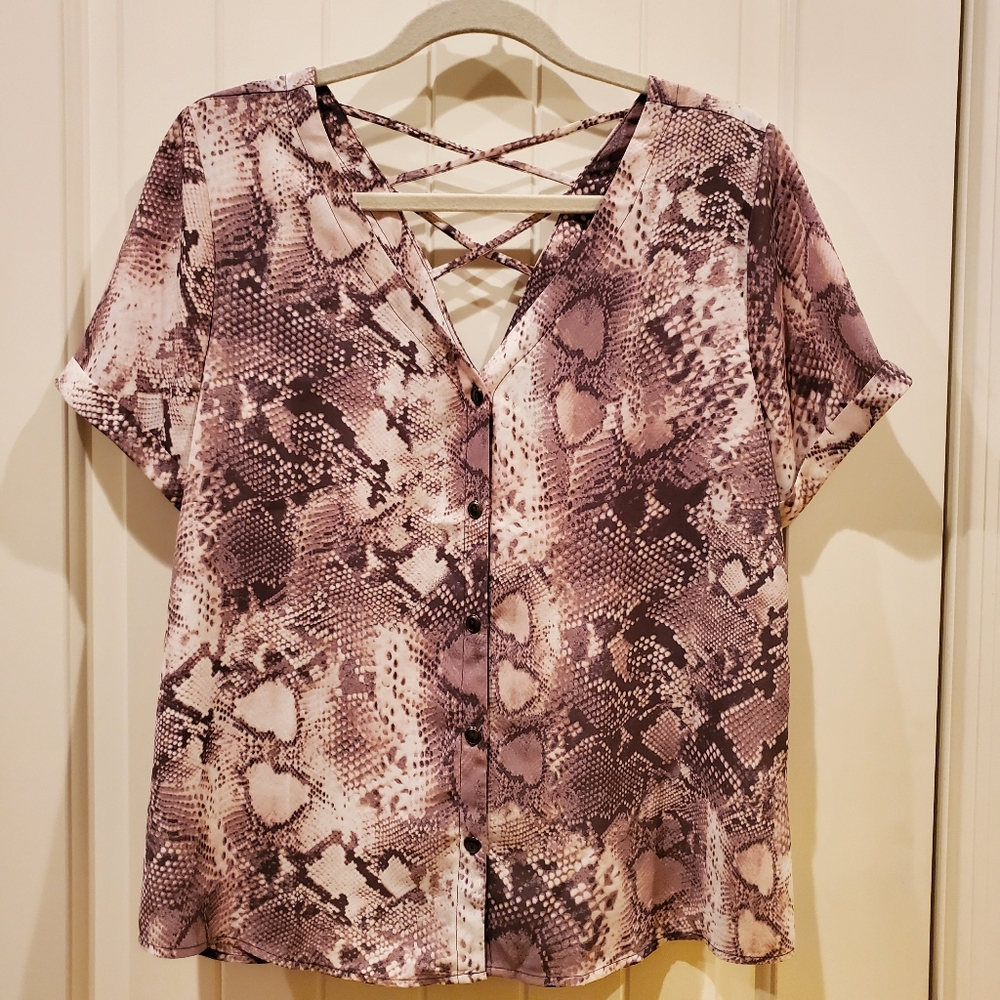 Sandy & Sid Snakeskin Top
